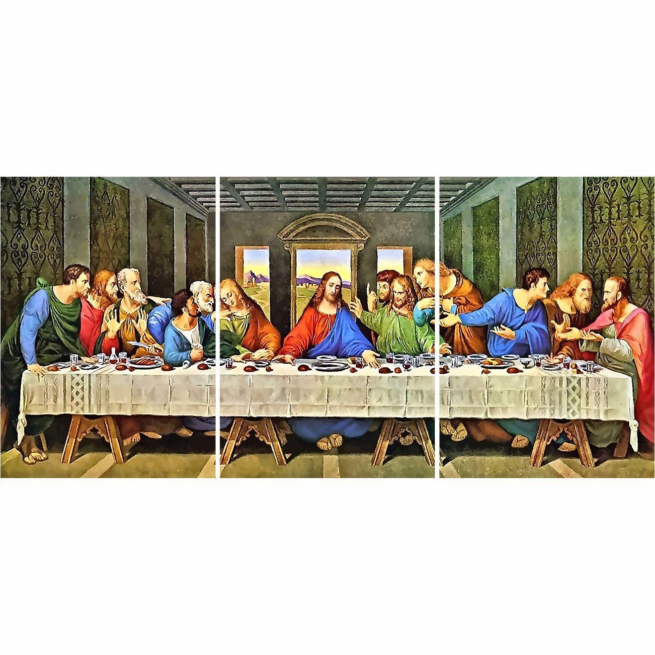 Cuadro Decorativo Moderno "Santa Cena" (3Pzas)-2