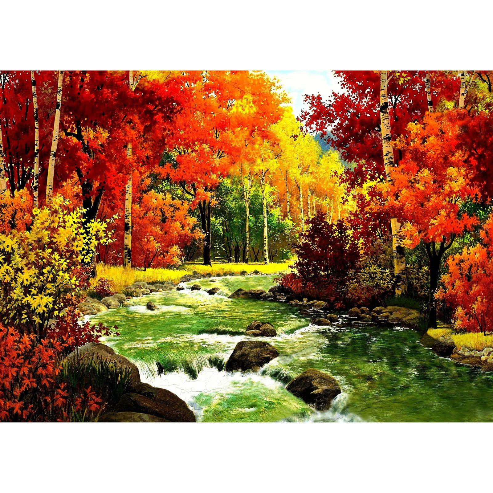 Cuadro decorativo Paisaje"Bosque Rojizo" 50 x 70-0