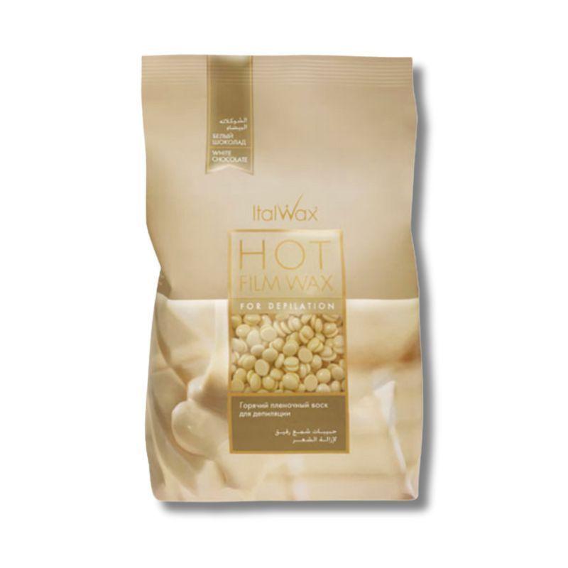 Cera Depilatoria Elástica Premium Italwax Chocolate Blanco-0