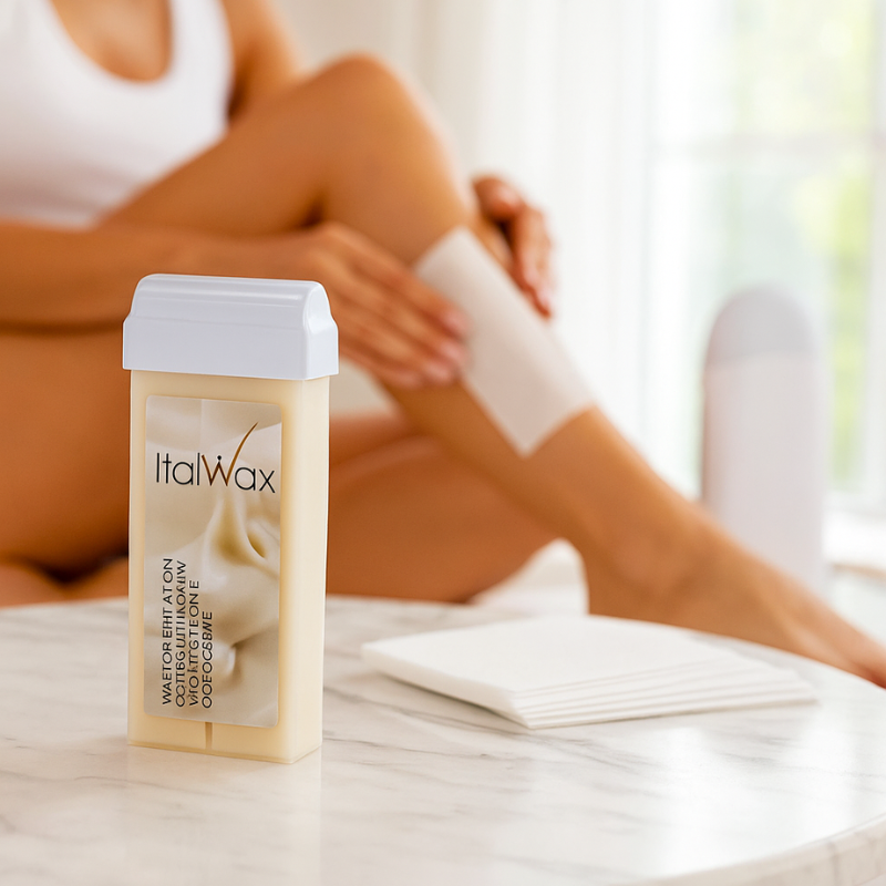 Cartucho Cera Roll On Chocolate Blanco Italwax-2