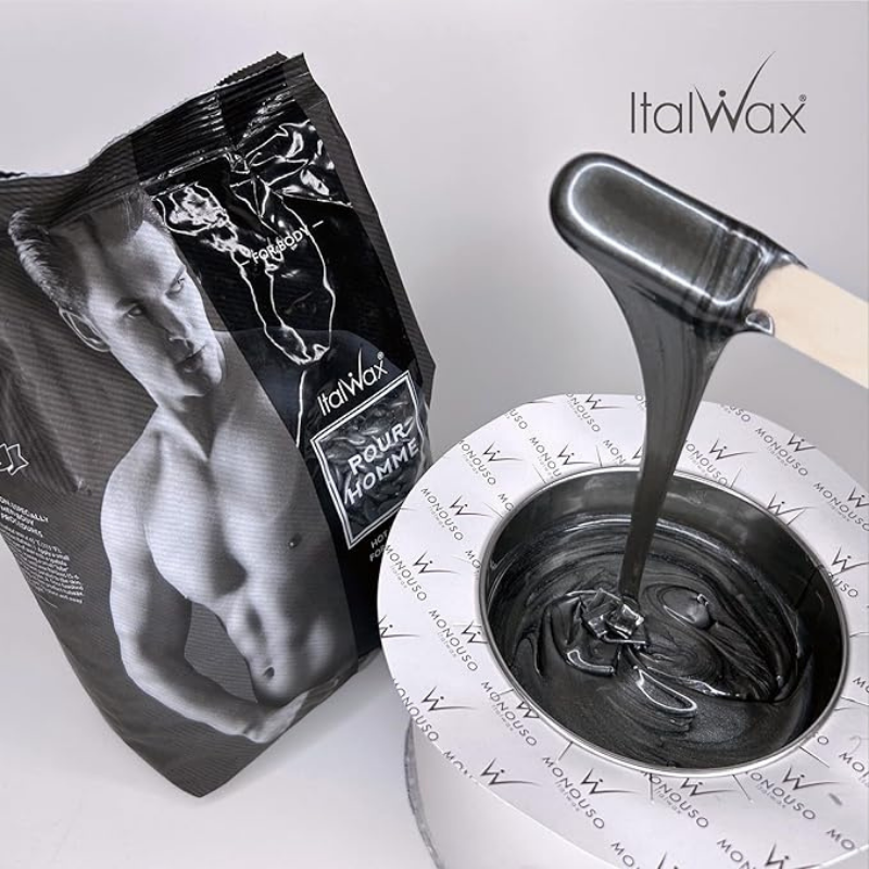 Cera Depilatoria Elástica Italwax para Cuerpo Pour Homme Hombre-4