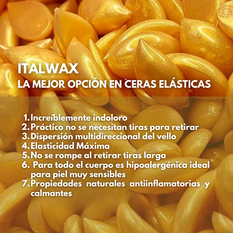 Cera depilatoria Italwax Full Body de Oro Edici n de Lujo-2