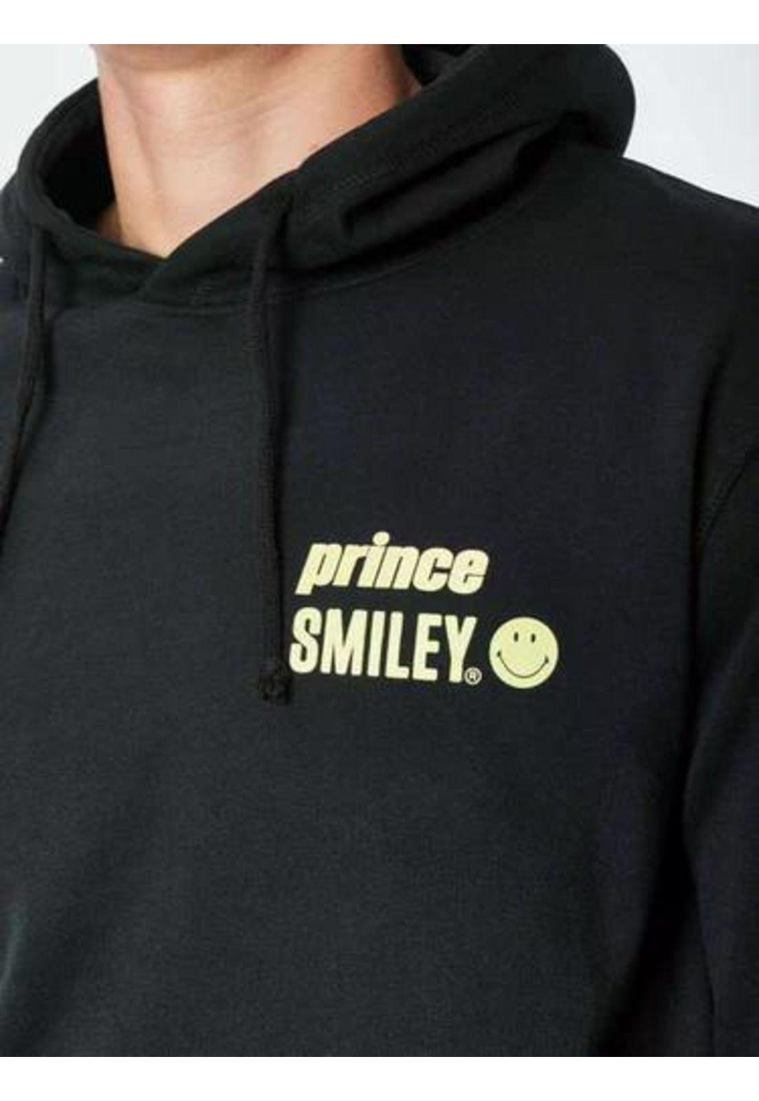 Polerón Prince x Smiley Icon Hoodie Hombre Negro-3