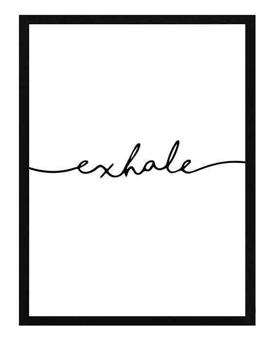 Set 2 Cuadros Inhale-Exhale Negro 40X50-3