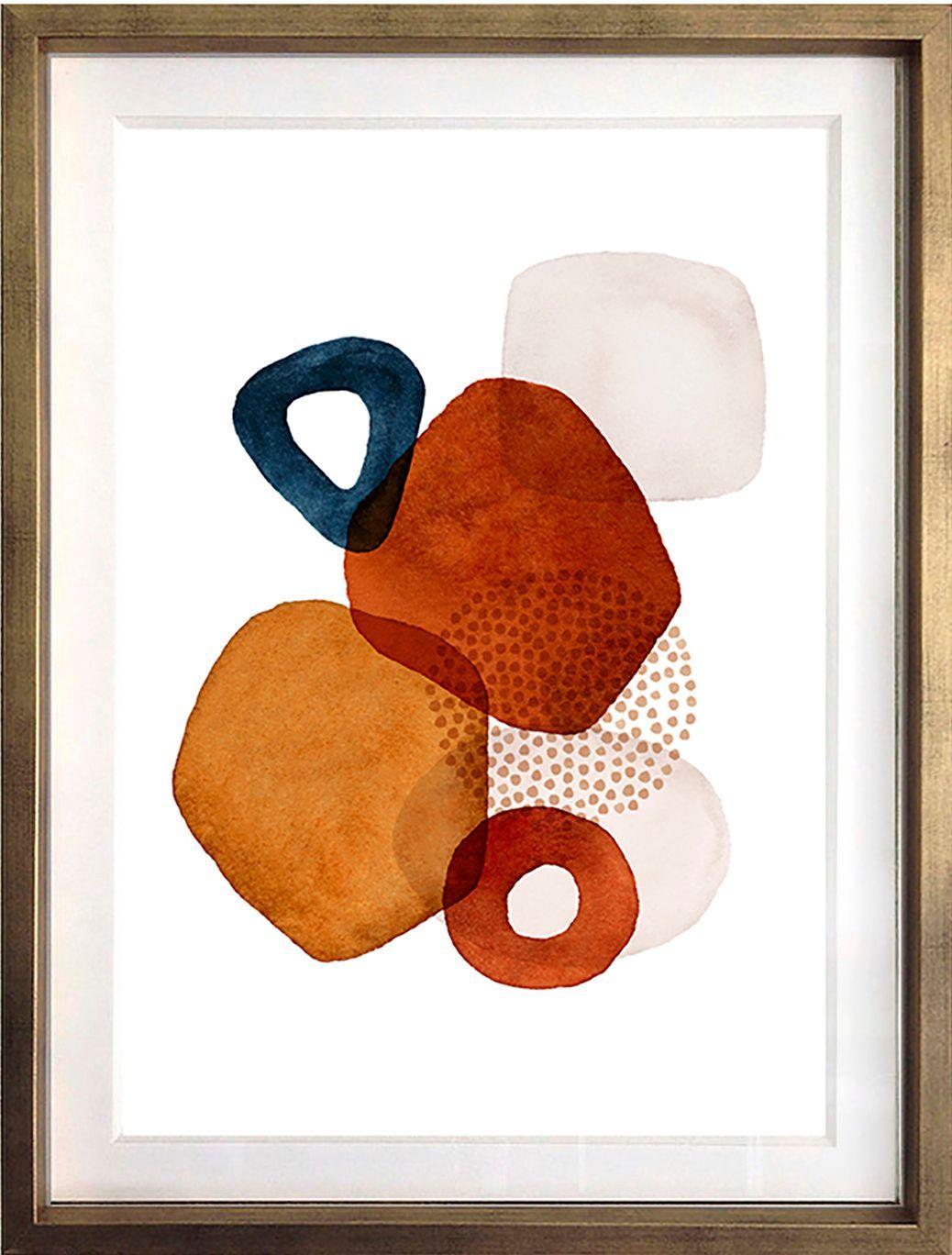 Set 3 Terracota 40X50 Marco Dorado-2
