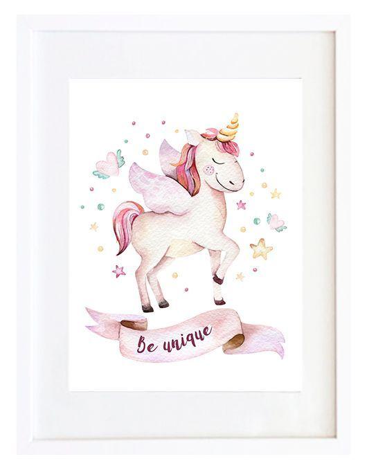 Set 3 Cuadros Unicornios 30X40-2
