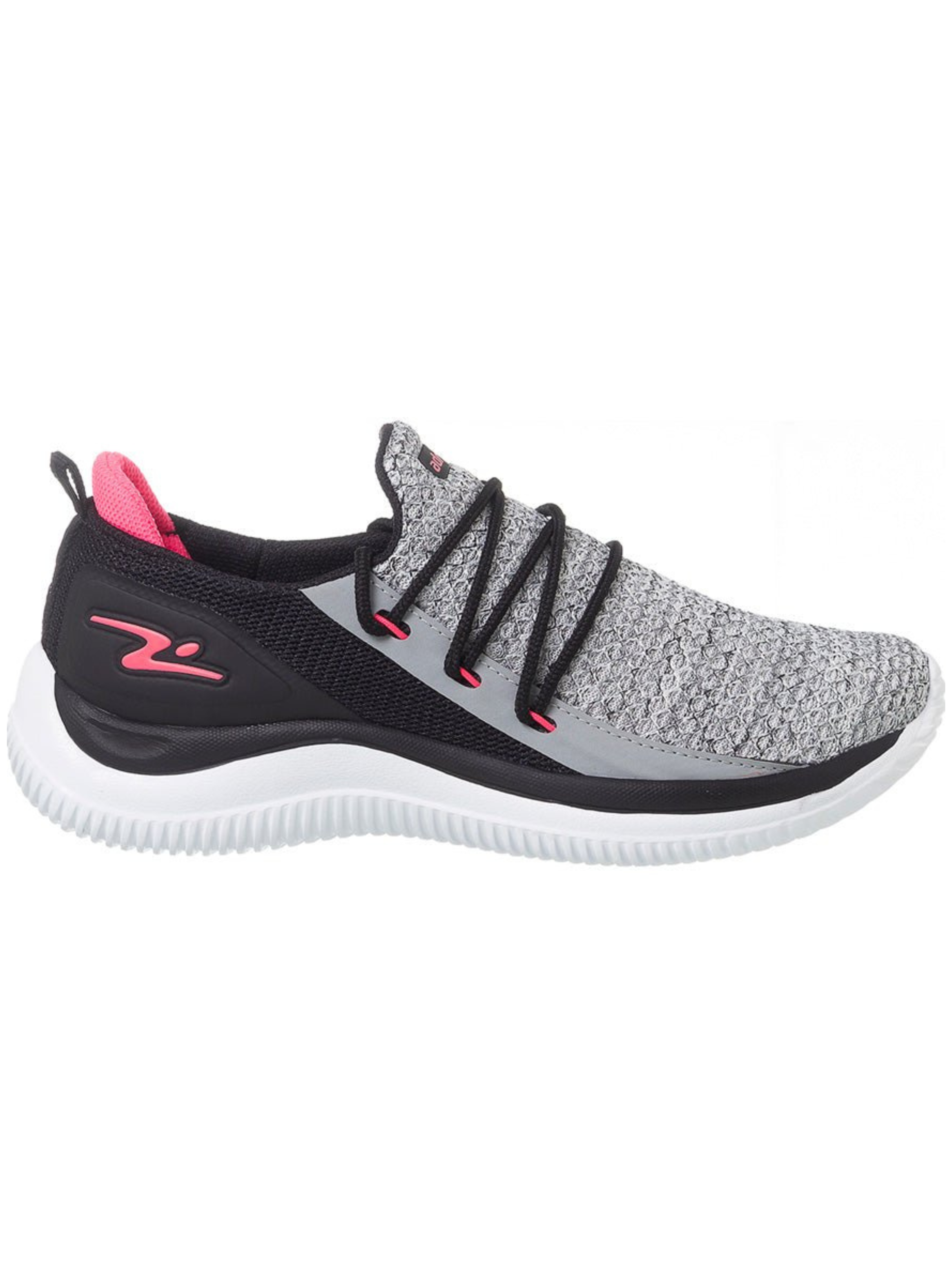 ZAPATILLA MUJER CENIZA NEGRO ROSA 8410-0