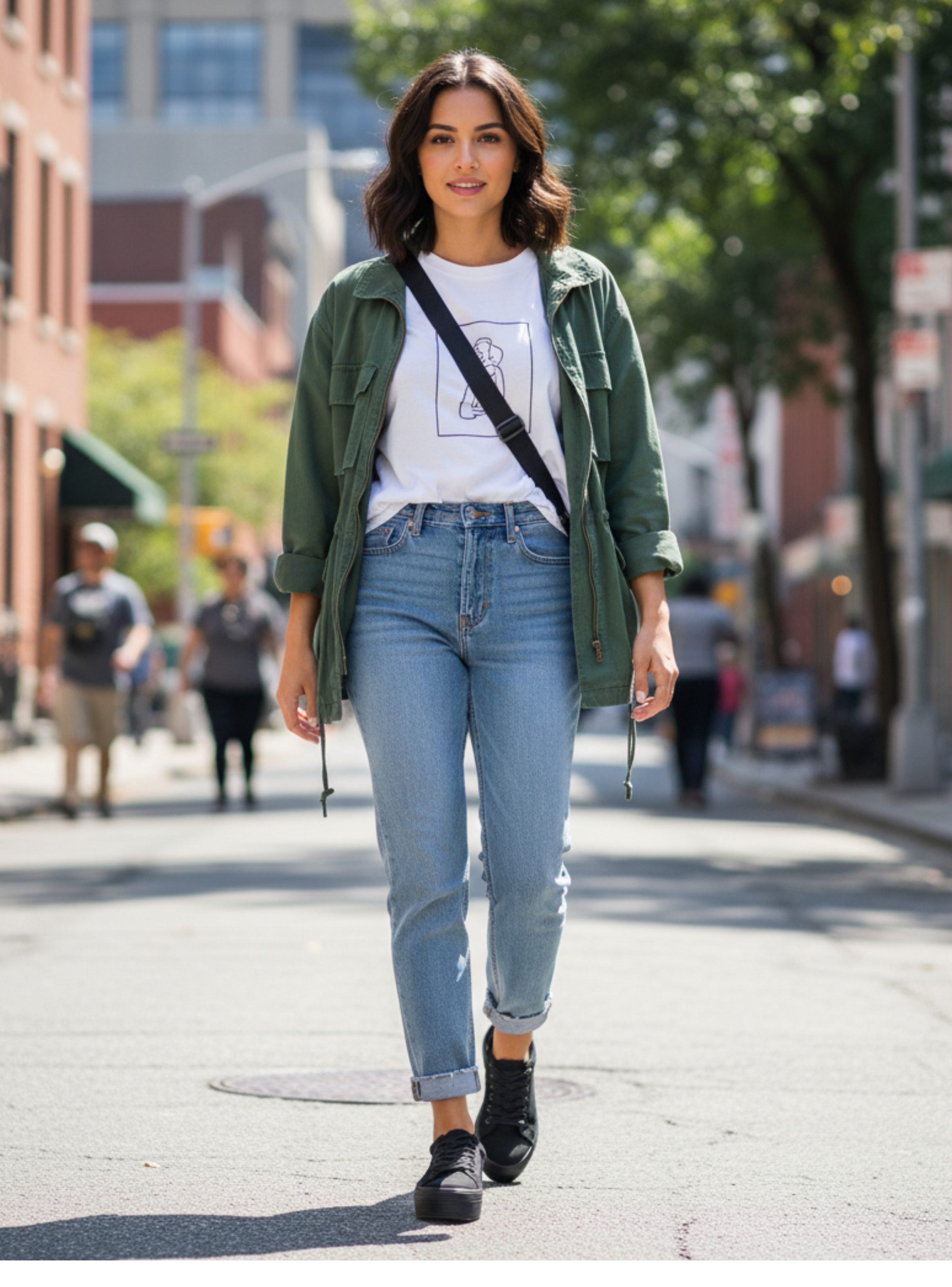 Zapatilla de Lona Mujer Negro Plataforma-4