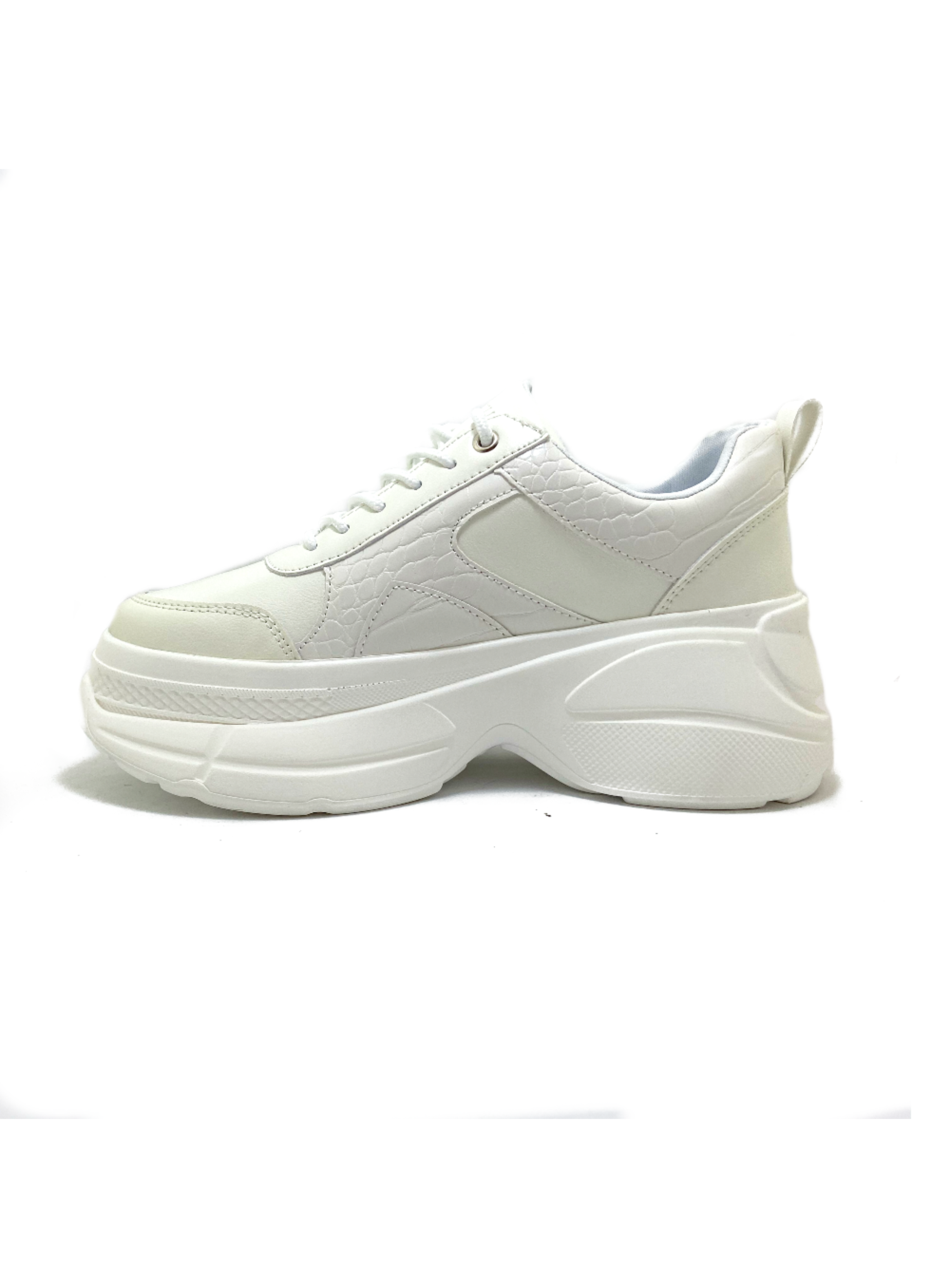 Zapatilla Plataforma Blanca Mujer Lula-2