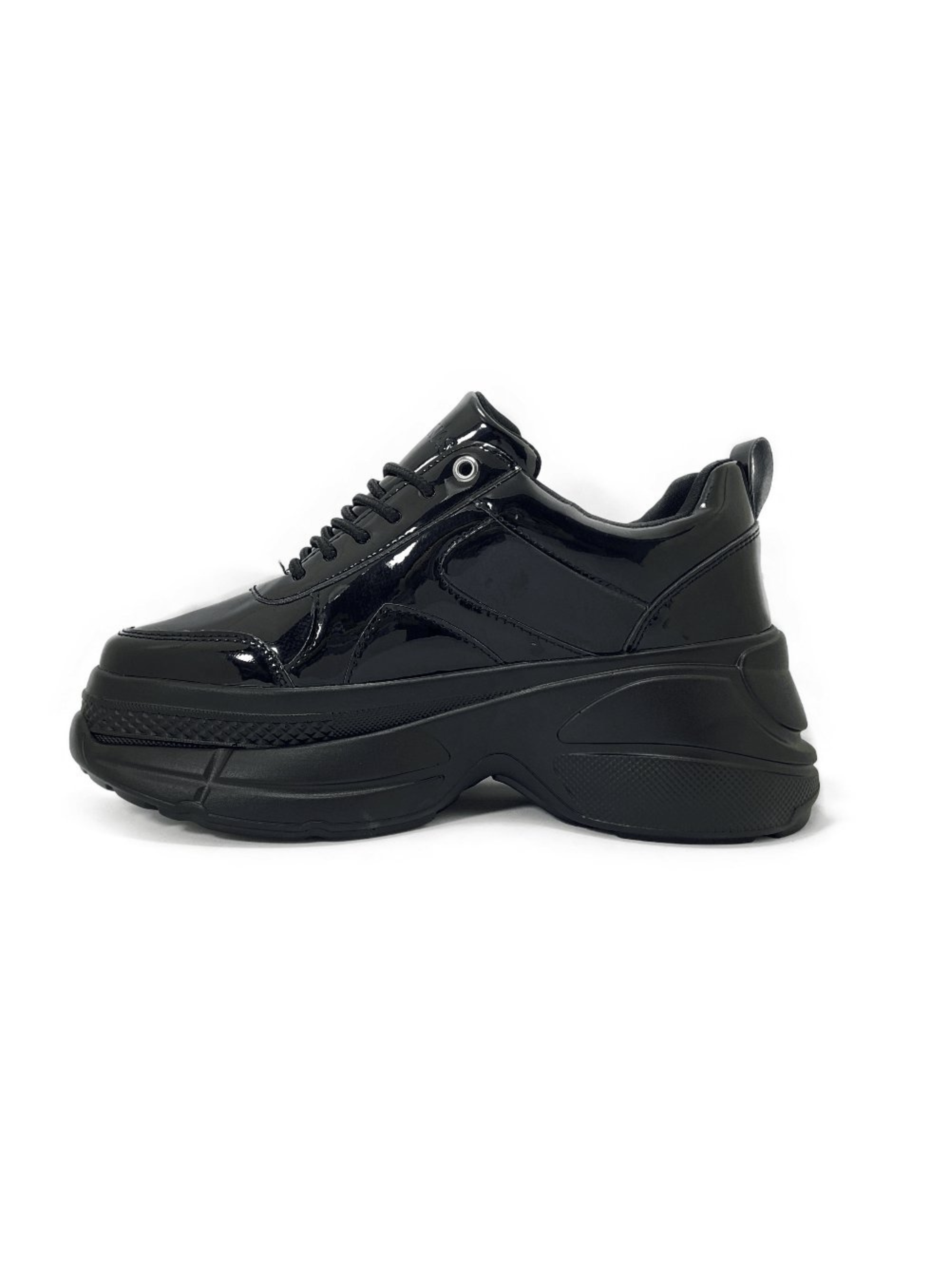 Zapatilla Plataforma Negro Charol Lula MININAS-2
