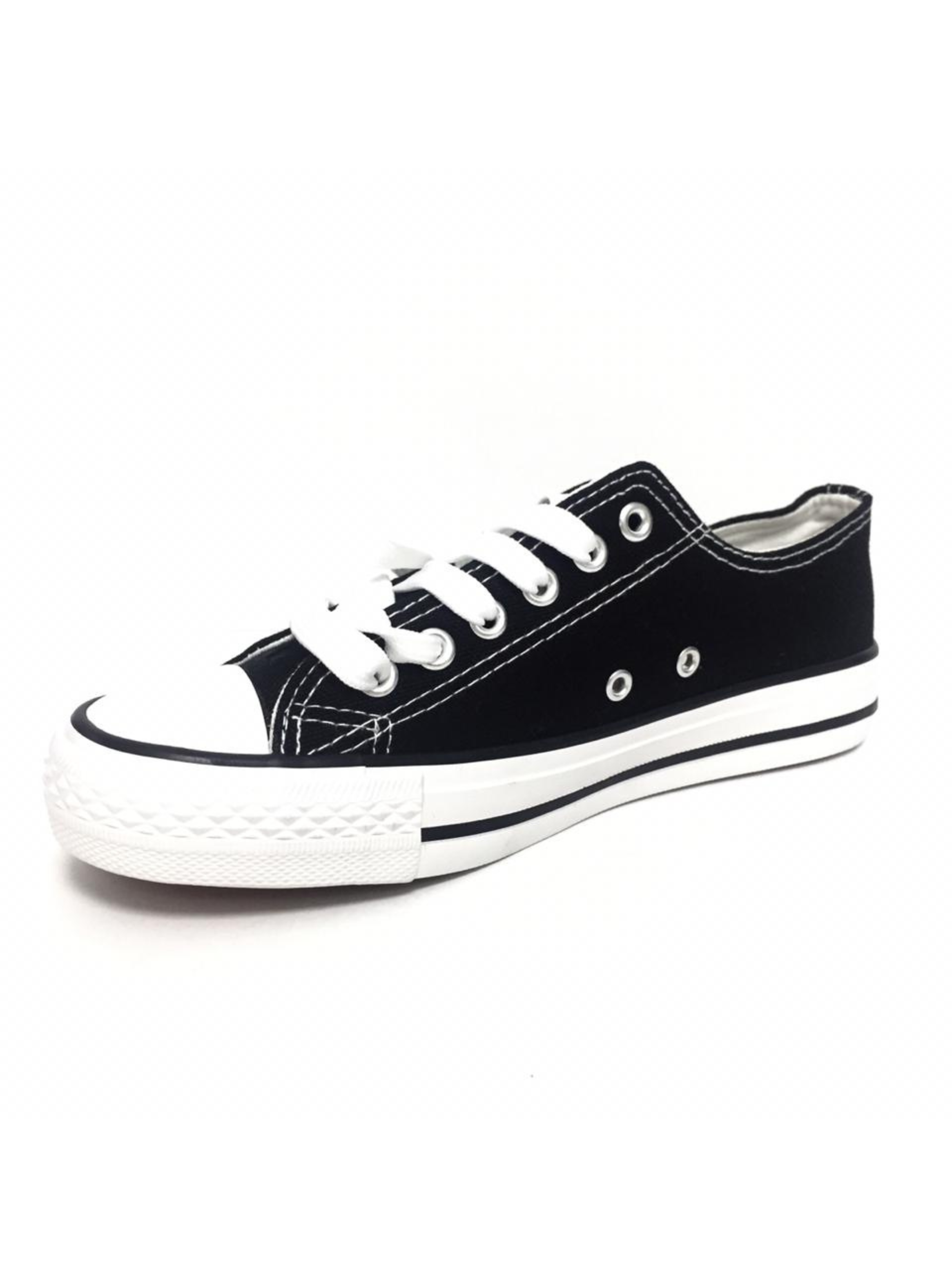 Zapatilla de Lona Clasica mujer negro-3