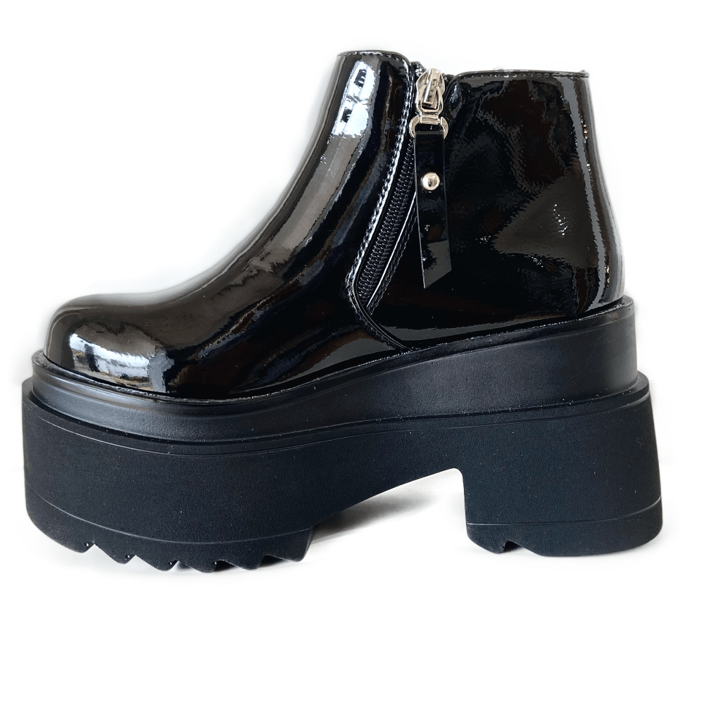 Botin Plataforma Negro Charol-2