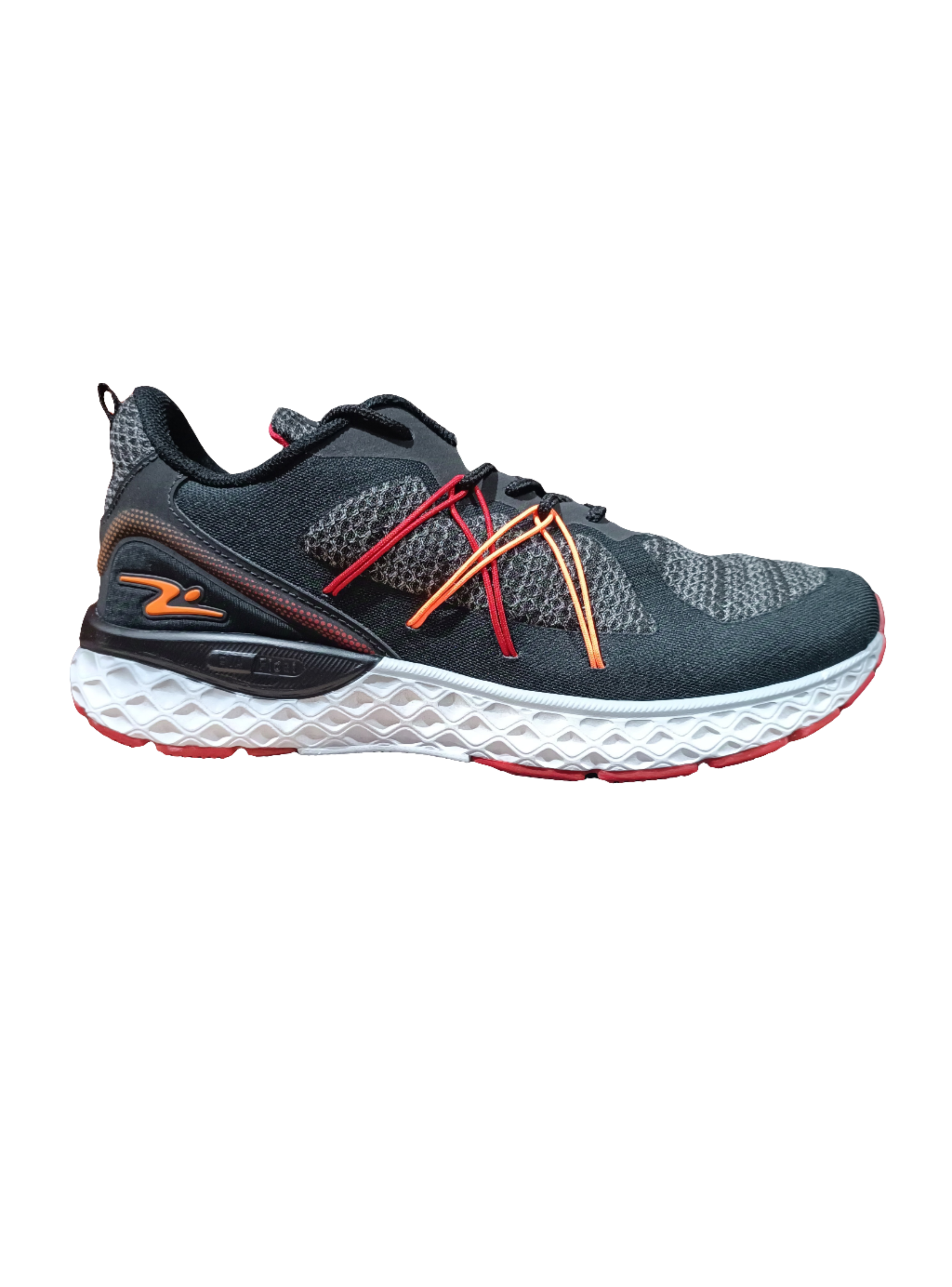 ZAPATILLA DEPORTIVA HOMBRE NEGRO ROJO NARANJA 7812-0