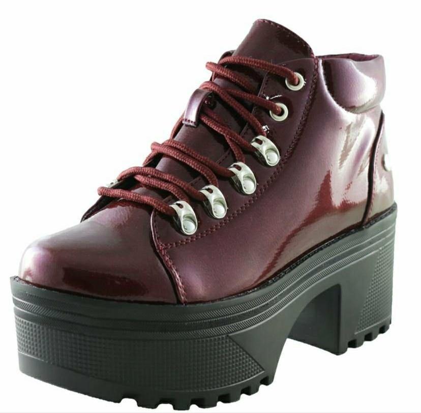 Botin Plataforma Burdeo-1