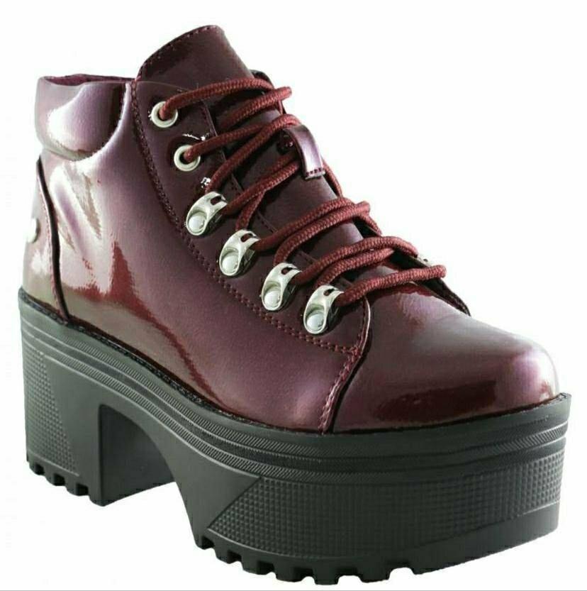 Botin Plataforma Burdeo-2