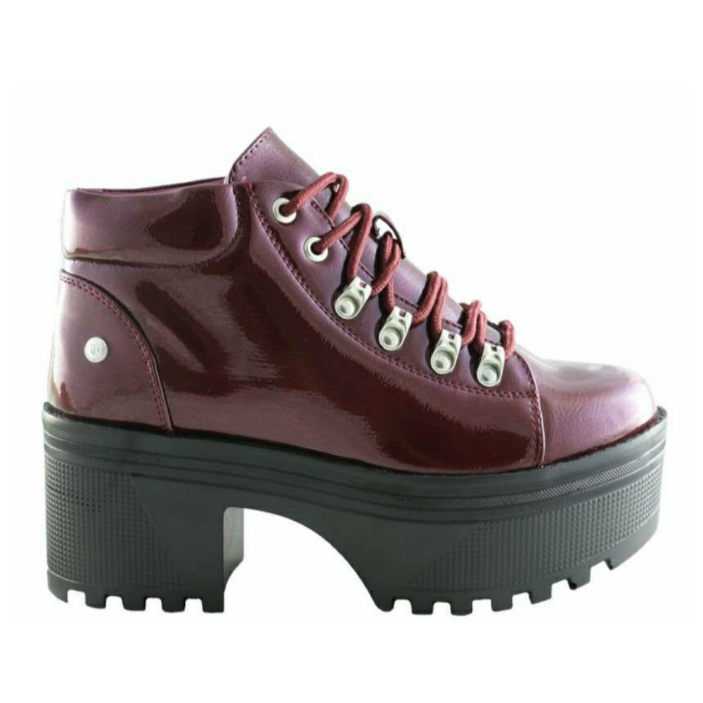 Botin Plataforma Burdeo-0
