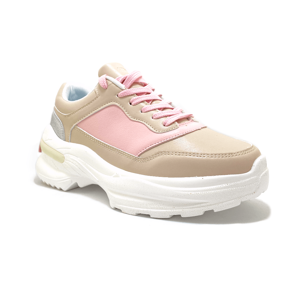 Zapatilla Lucia Beige Rosa - MININAS-1