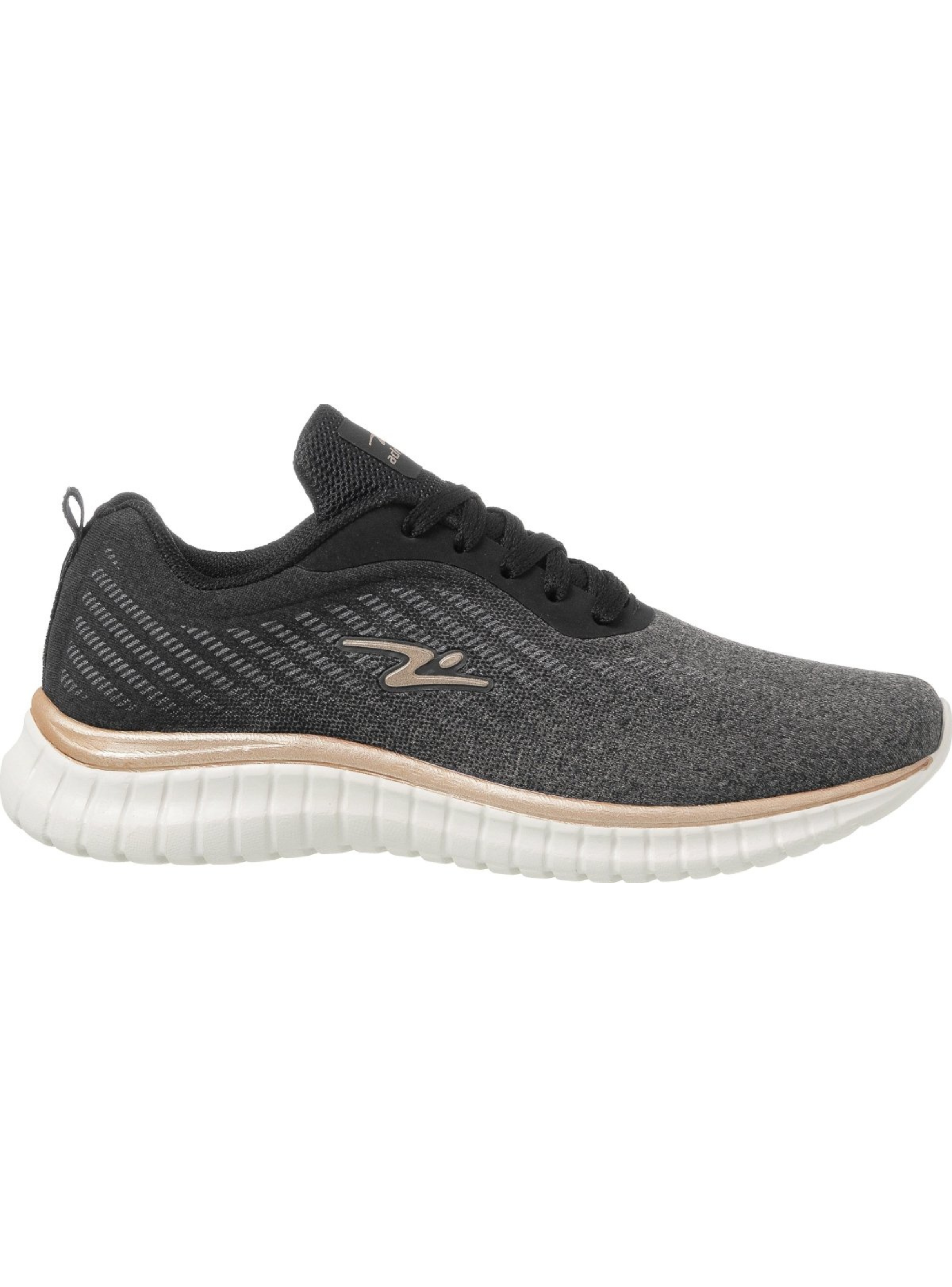 ZAPATILLA DEPORTIVA MUJER NEGRO BRONCE 8614.-0