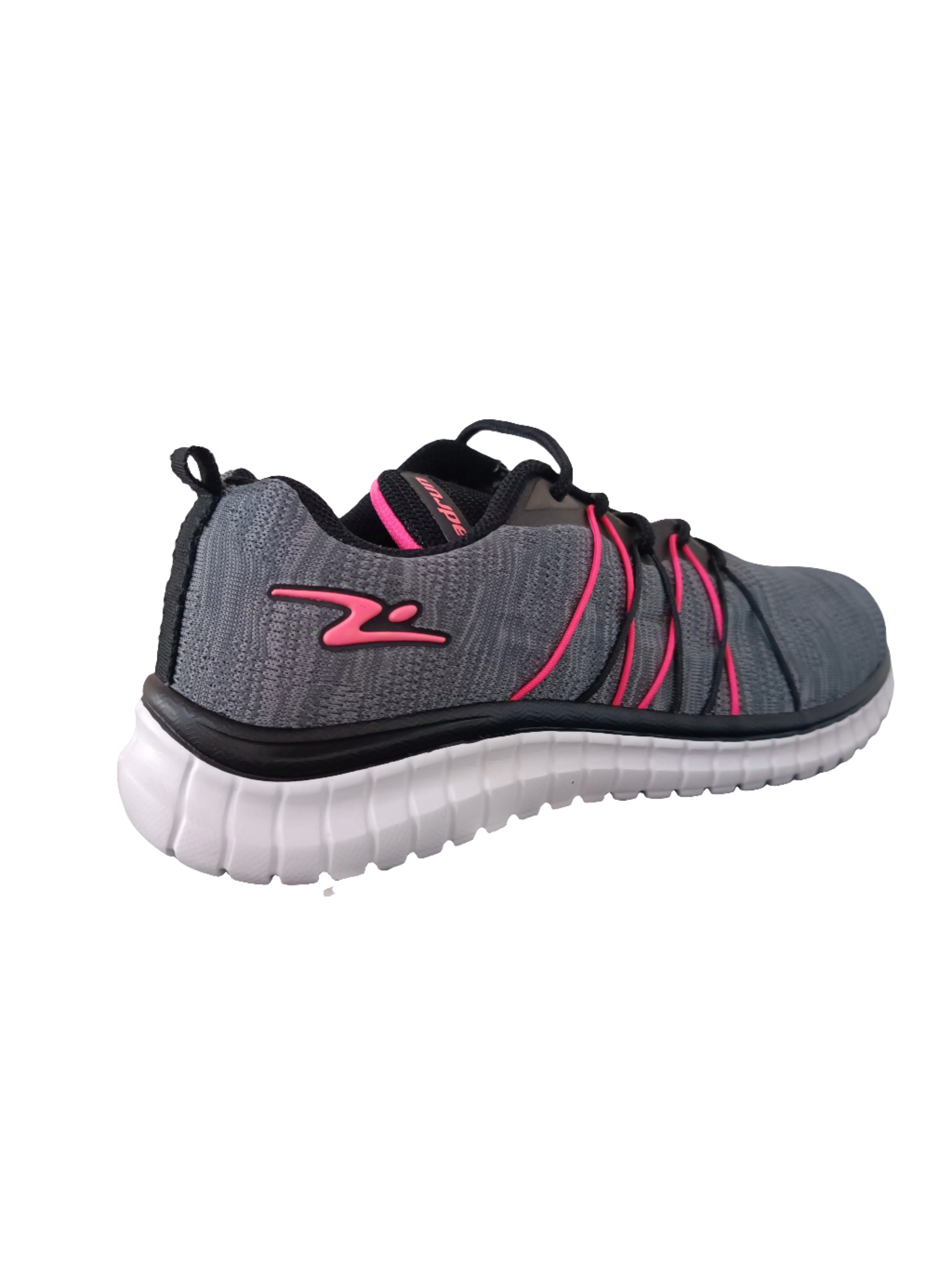 ZAPATILLA DEPORTIVA MUJER GRAFITO NEGRO ROSA 8619.-2