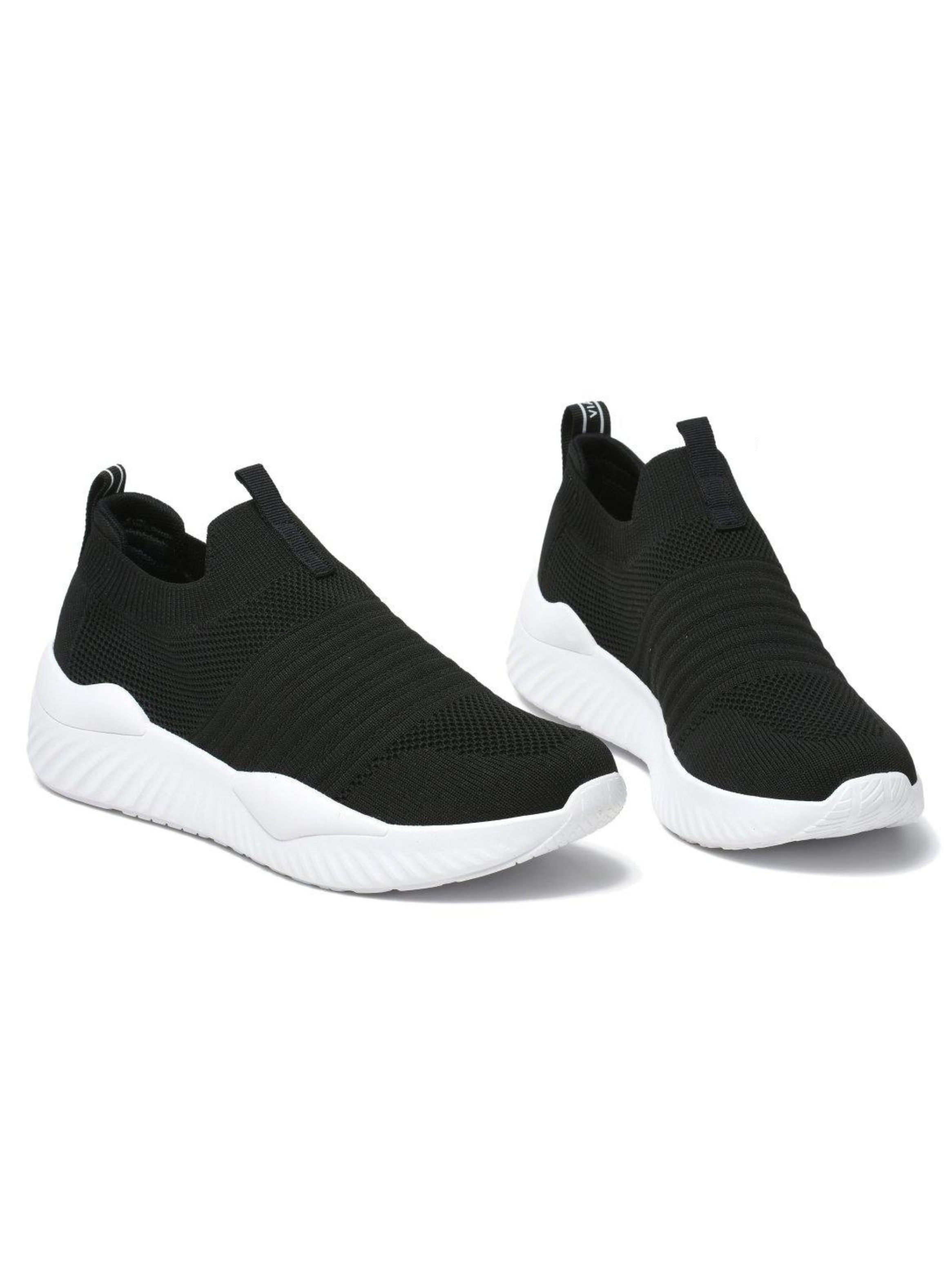 Zapatilla Mujer Elasticada Negro Brasil-2