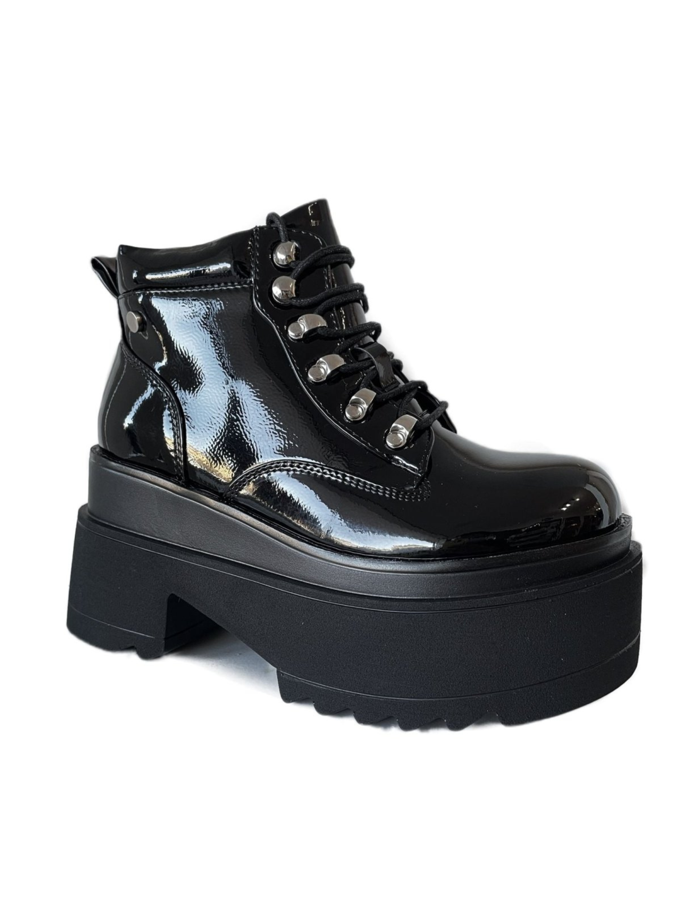 BOTIN MUJER PLATAFORMA CORDONES-0