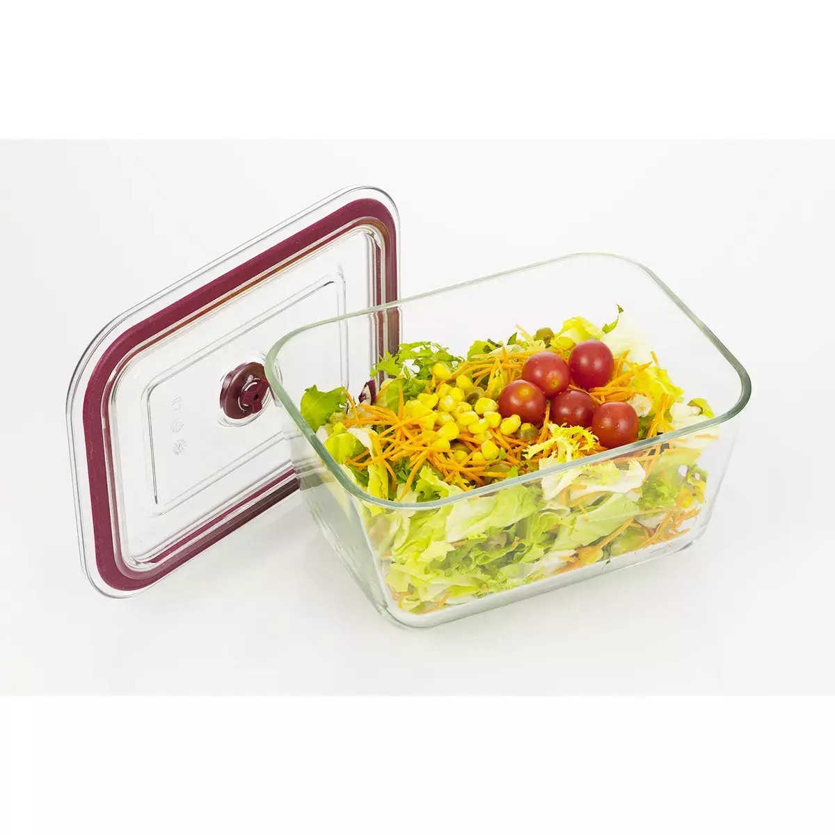 Set de 3 recipientes de vidrio herméticos para selladora al vacío -5