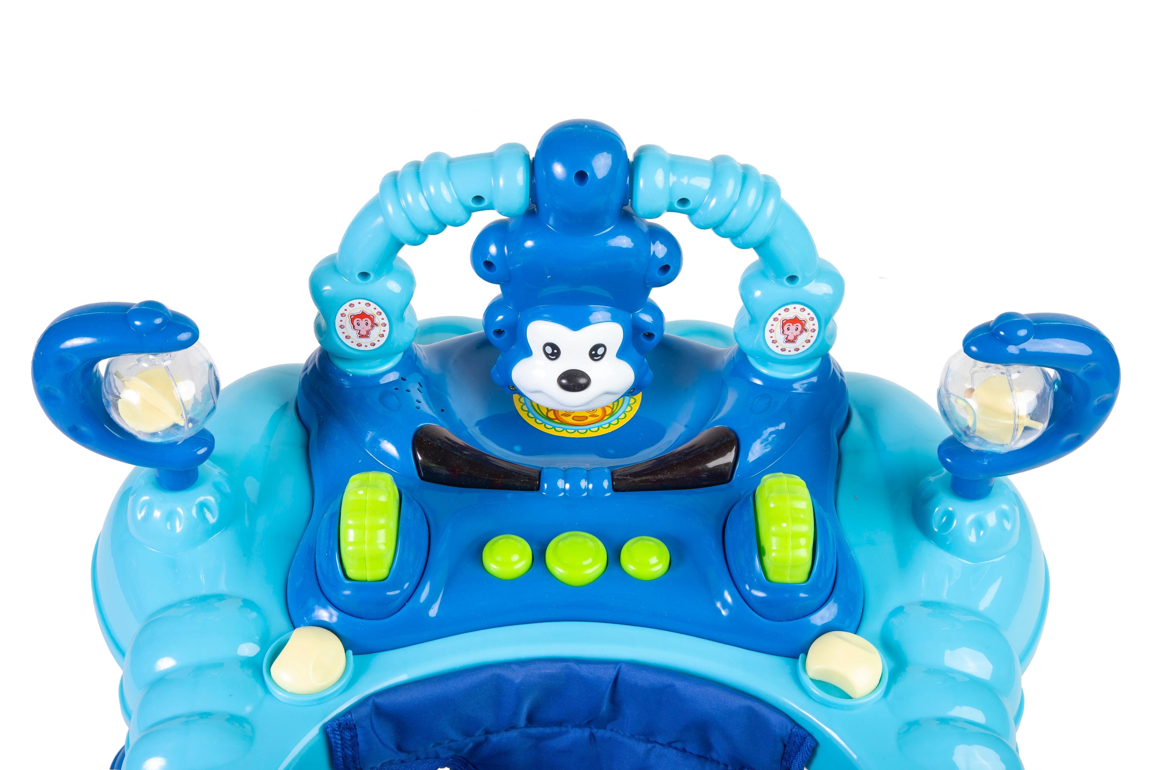 Andador Voyage Con Freno Y Rueda De Cilicona BLUE -2