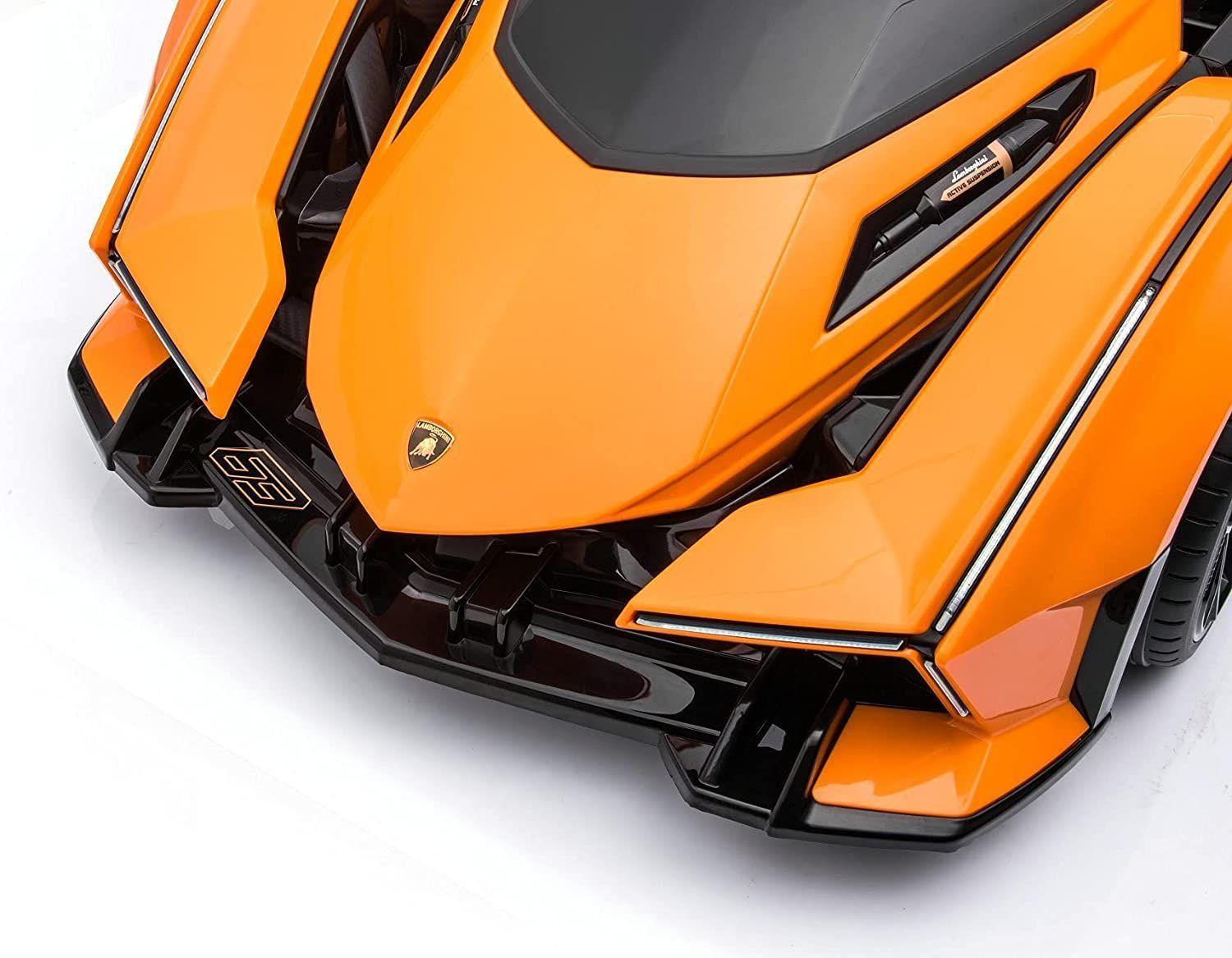 Auto Lamborghini V12 vision gran turismo ride on sports car for Kids., Orange, -6