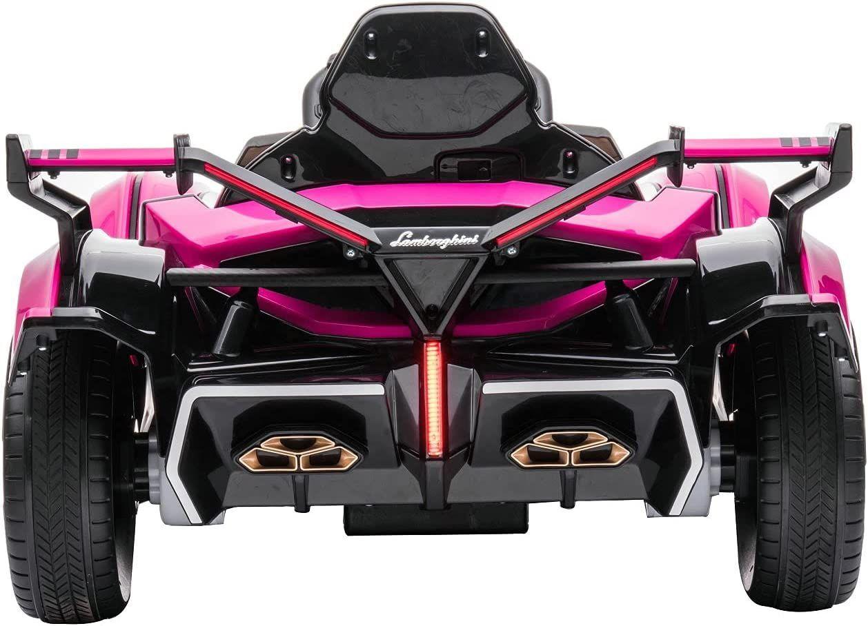 Auto lamborghini V12 vision gran Turismo Ride on Sports Car for Kids., pink-3