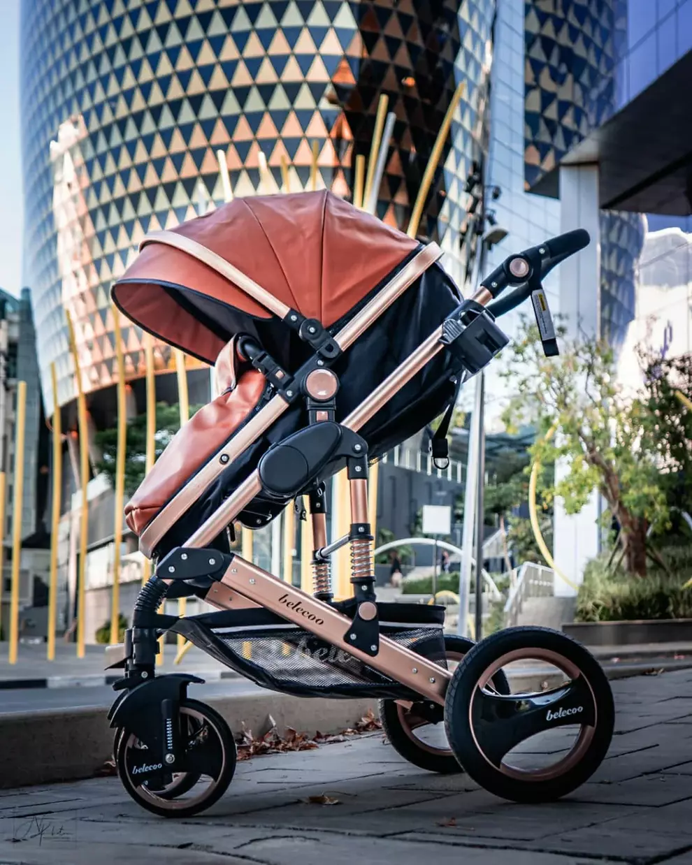 Coche Travel System Q3 + C Brown-2