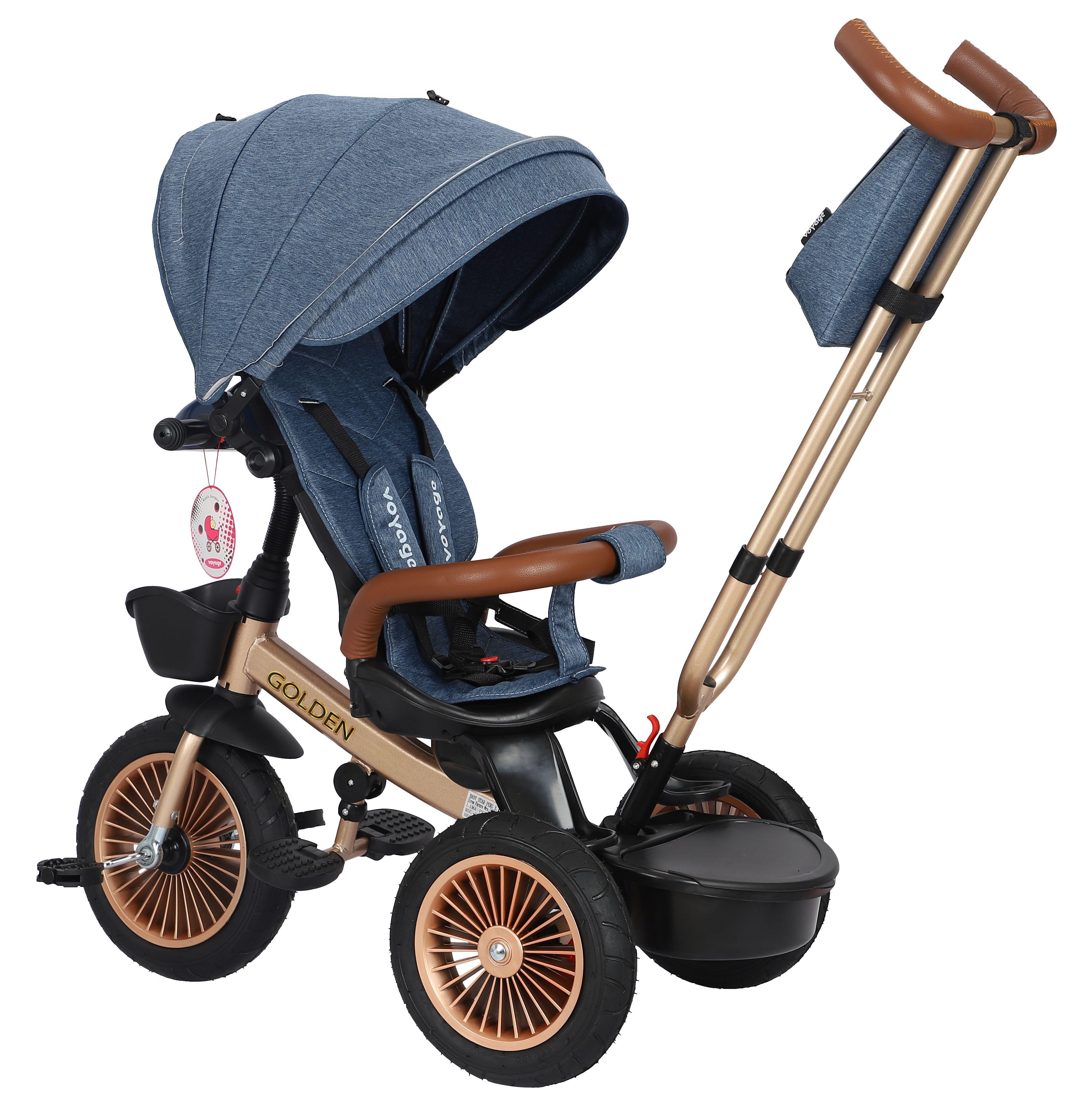 Triciclo para niños voyage golden blue -3