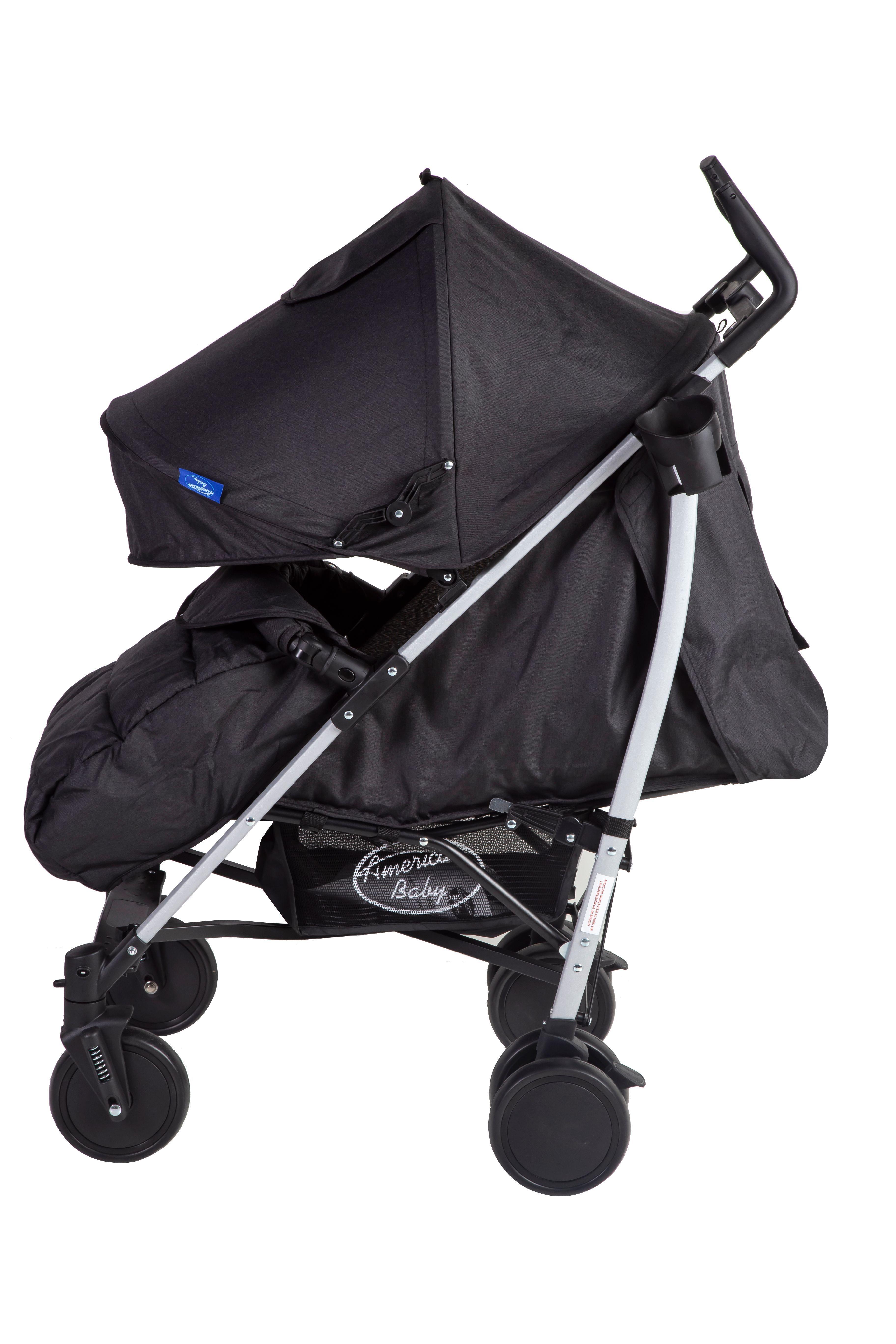 Coche deportivo paragua american baby negro-0