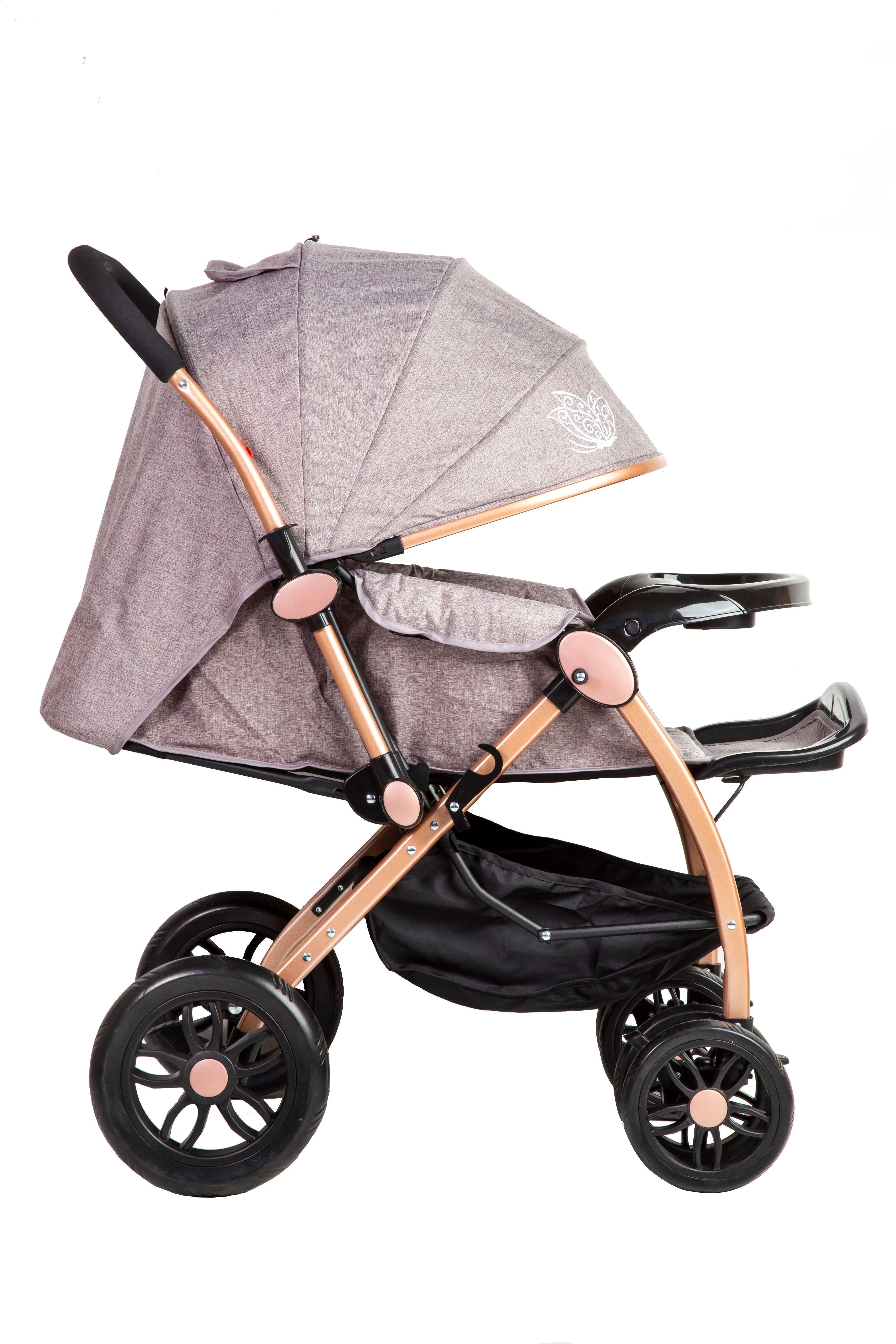 coche cuna con cambio de manillar grey-1