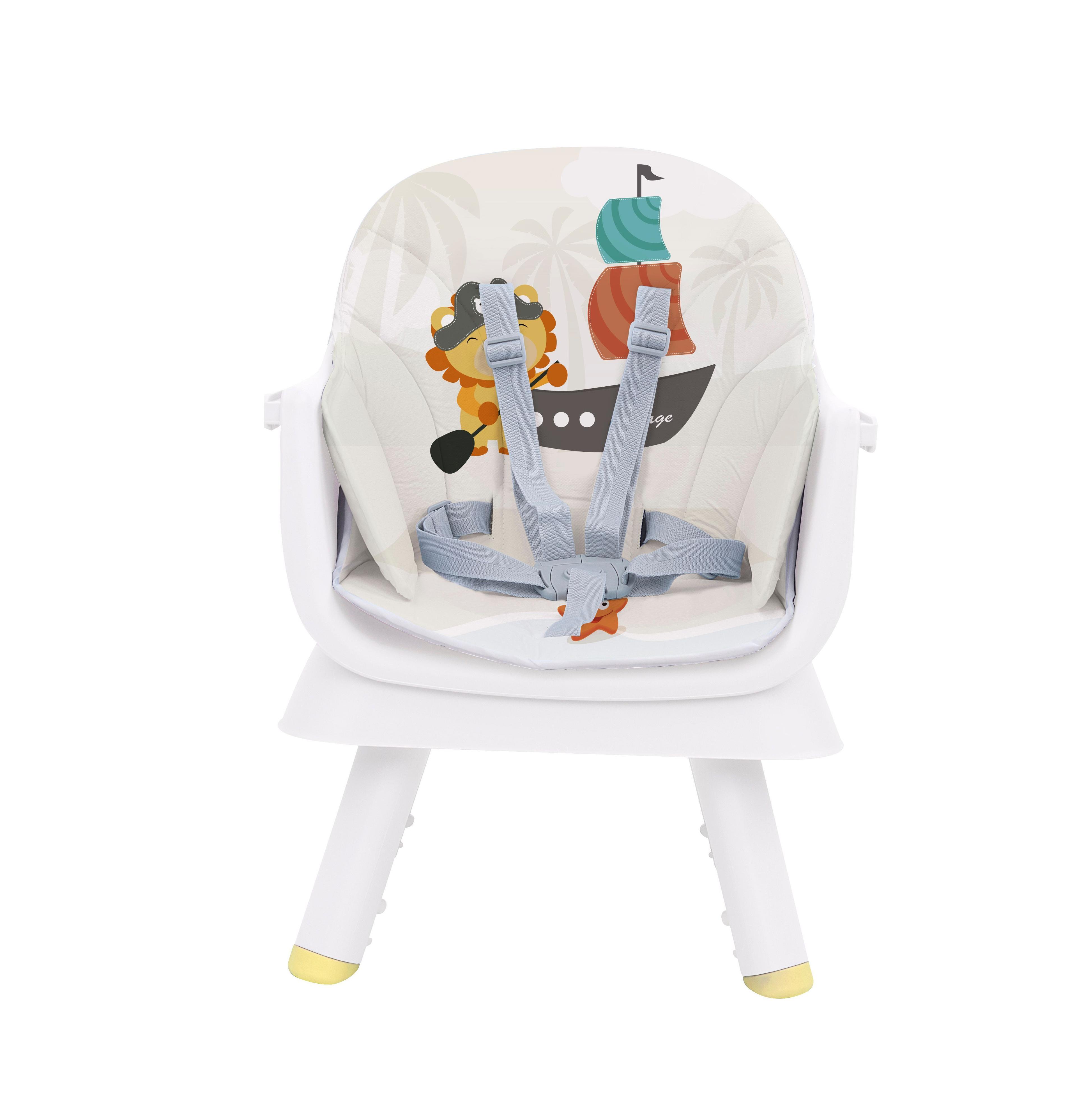 Silla de comer multifuncional 6 en 1 voyage  fucsia -3