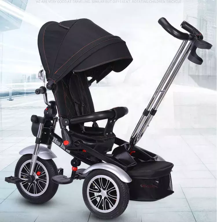 Triciclo multifuncional 360° voyage chopper blue -3