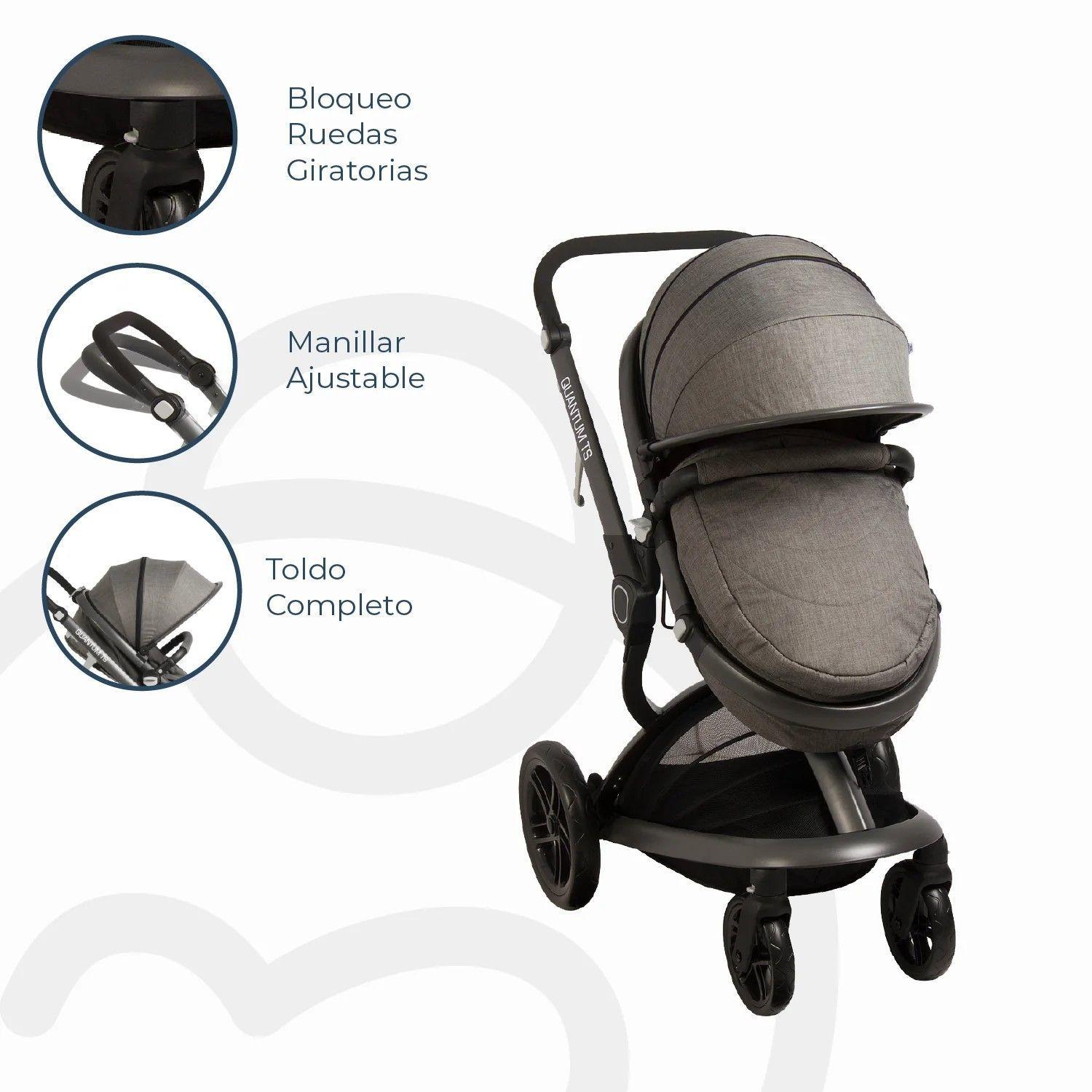 Coche Travel System Quantum Grey Bebesit-4