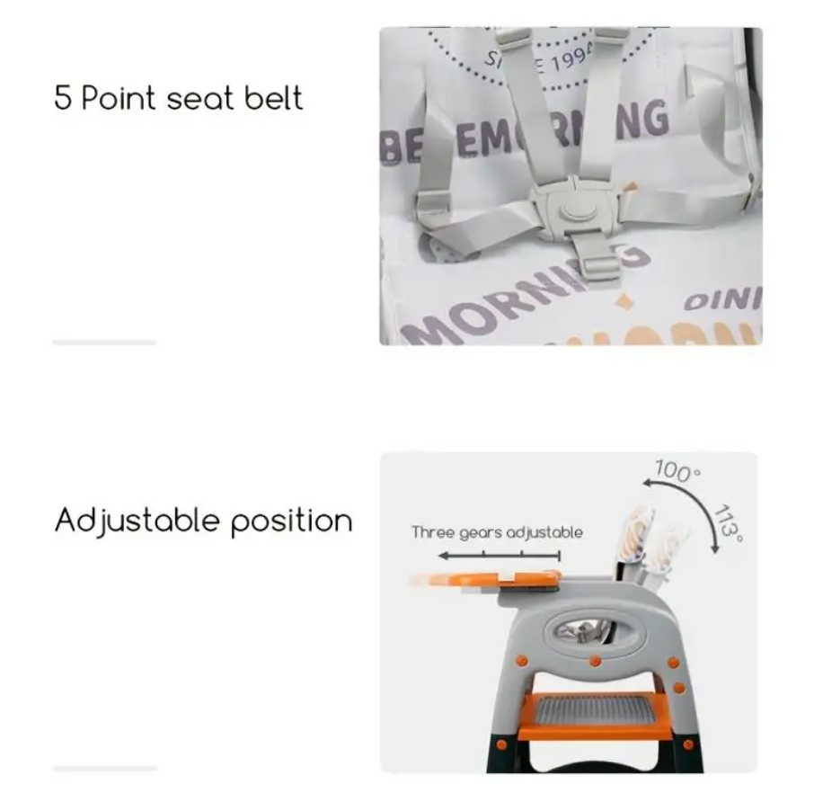 Silla de comer 3 EN 1  Voyage bebemorning  -2