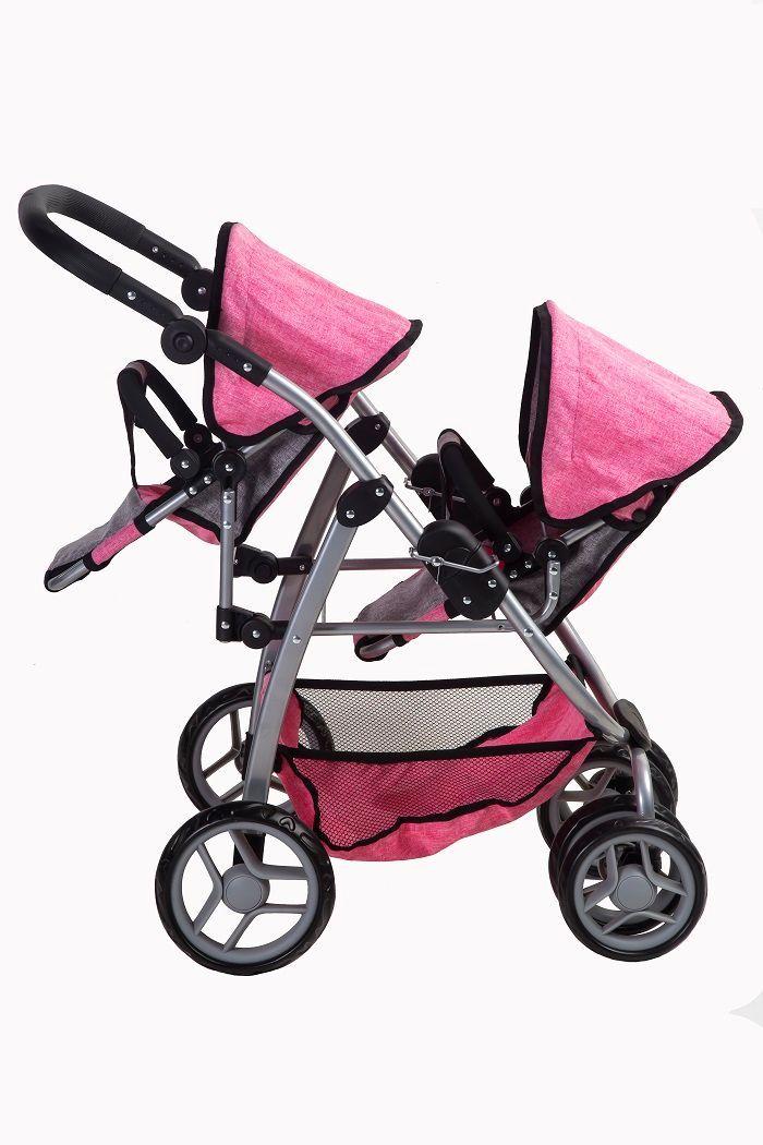 coche de muñeca bebestar duo  pink-3