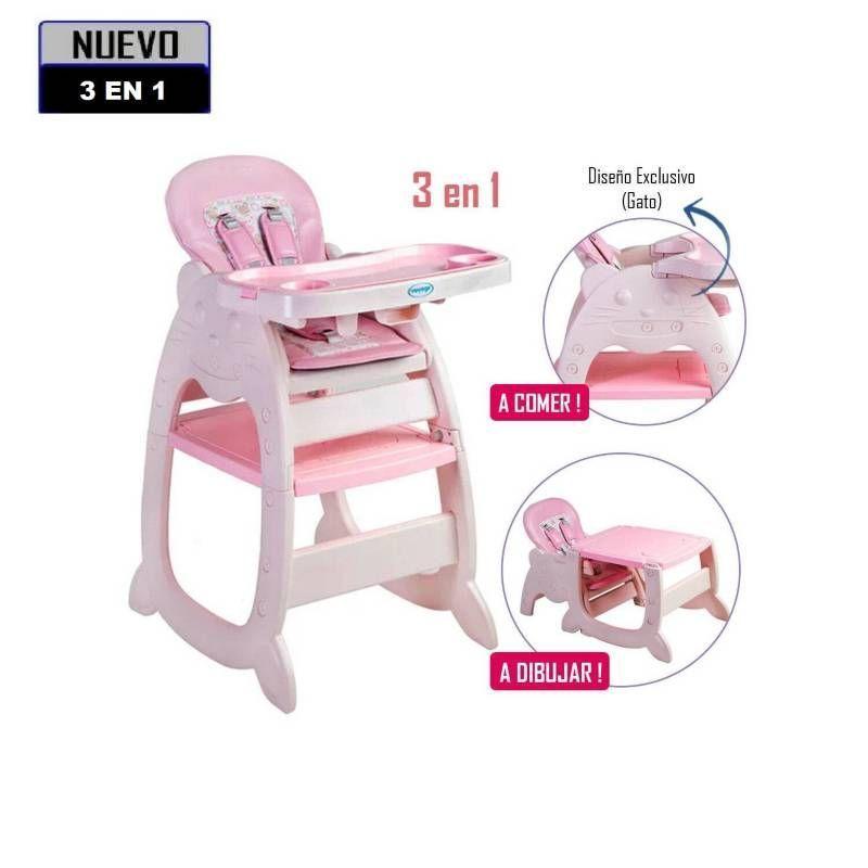 Silla De Comer Cat Love Sit-Up Pink-1