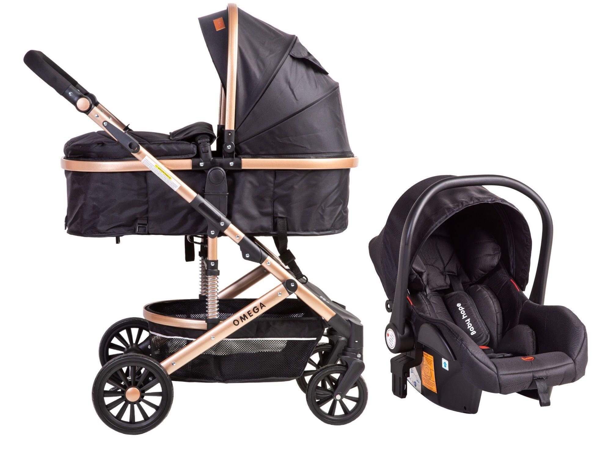 Coche Travel System Omega Black-0