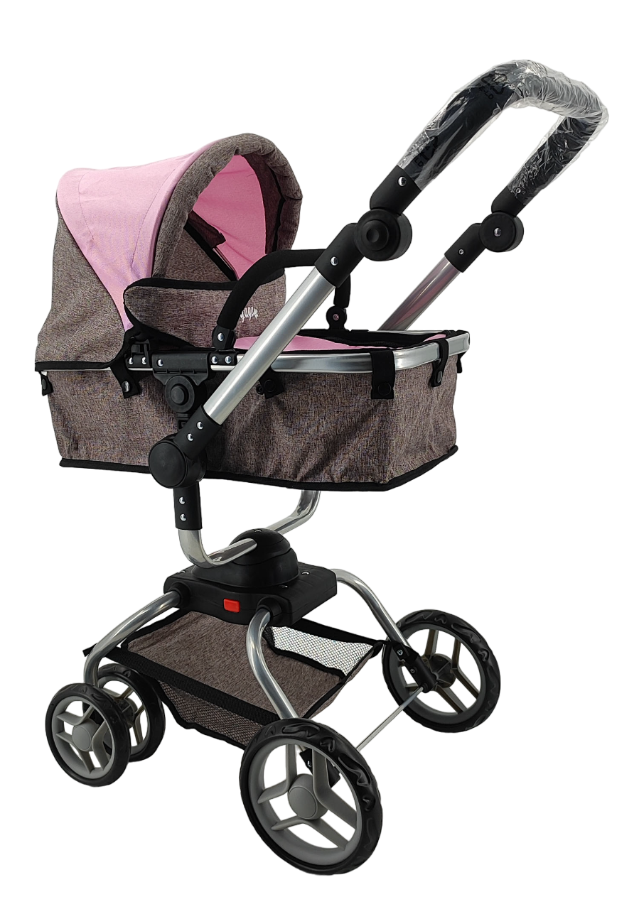 Coche Muñeca Formato Real Giro 360 Cofe Pink-2