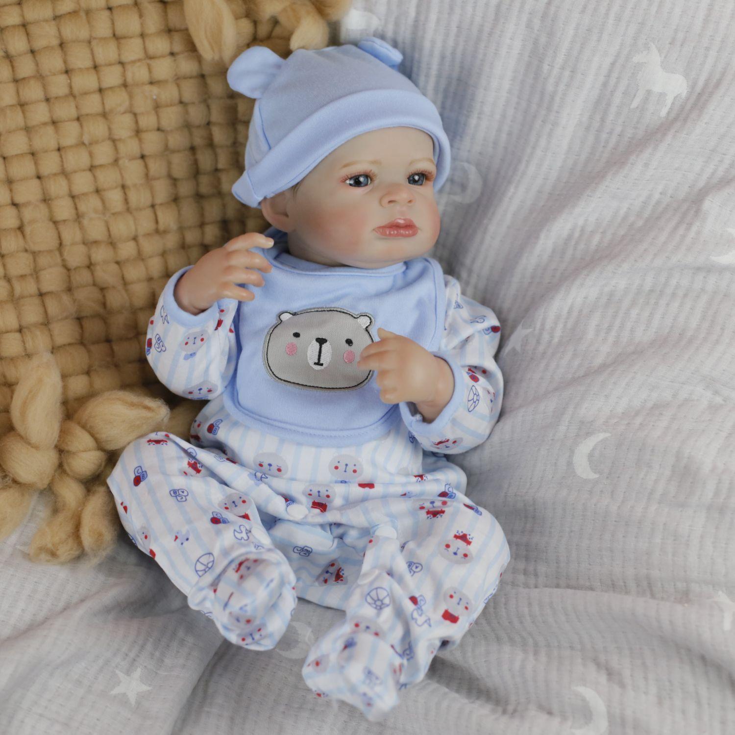 Muñeca Bebé Reborn Luis 45CM-4