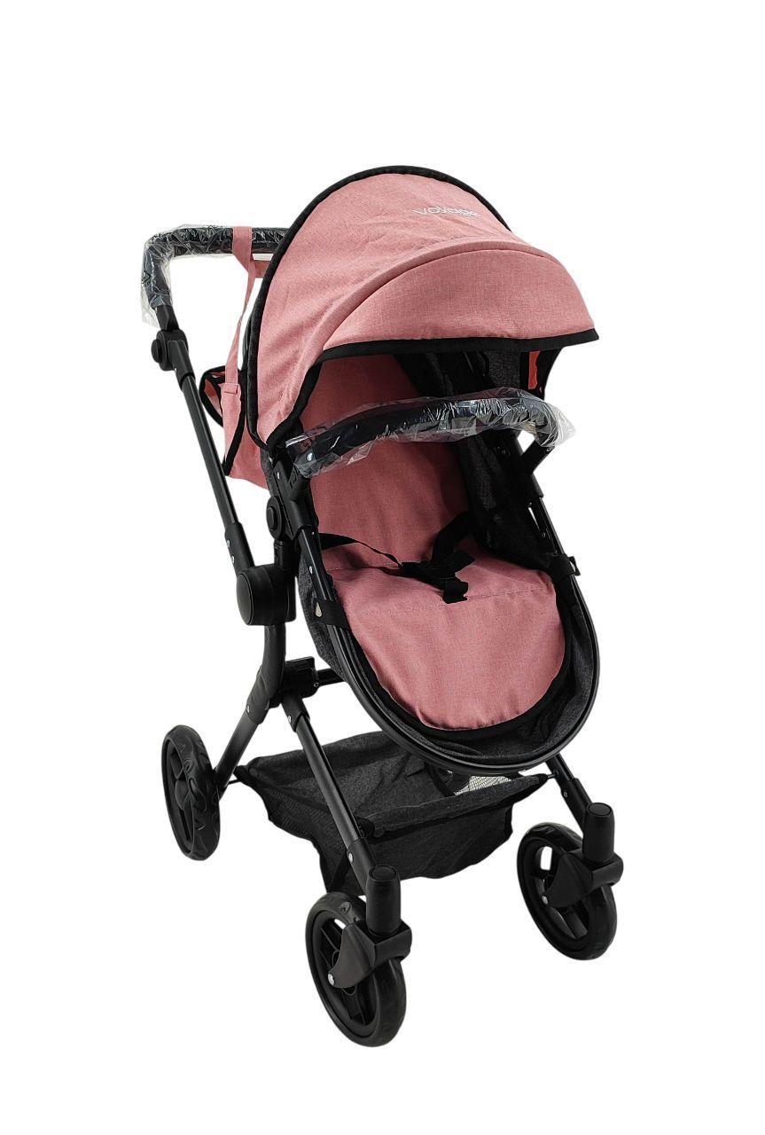Coche Muñeca Formato Real Elegant Grey Pink-2