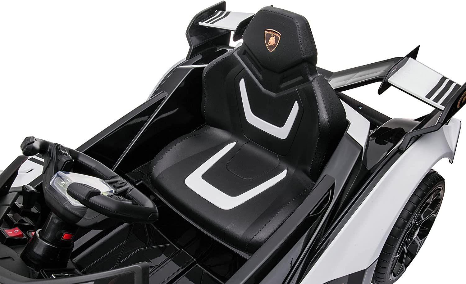 Auto  lamborghini V12 vision gran turismo Ride on Sports Car for Kids., blanco-4