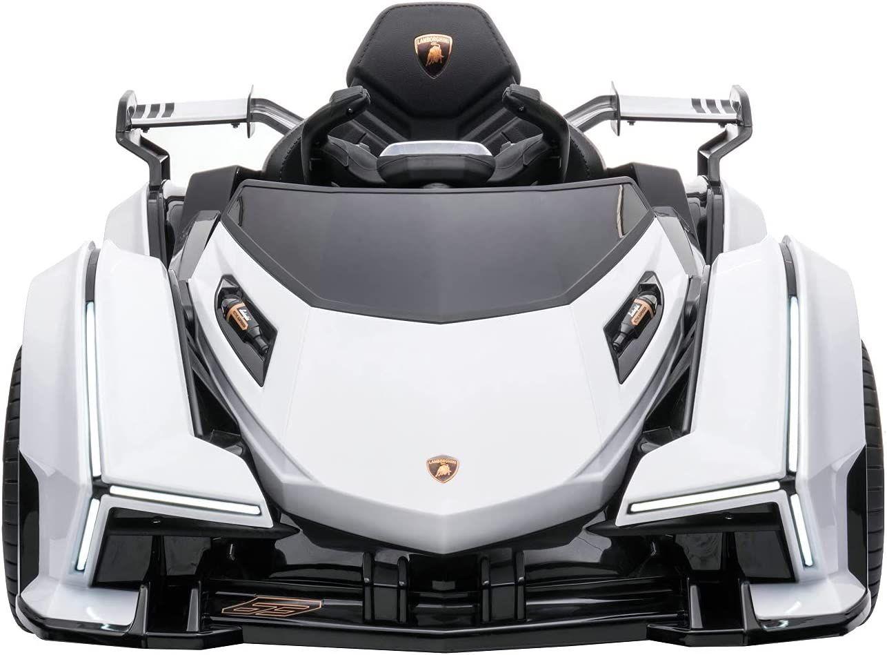 Auto  lamborghini V12 vision gran turismo Ride on Sports Car for Kids., blanco-2