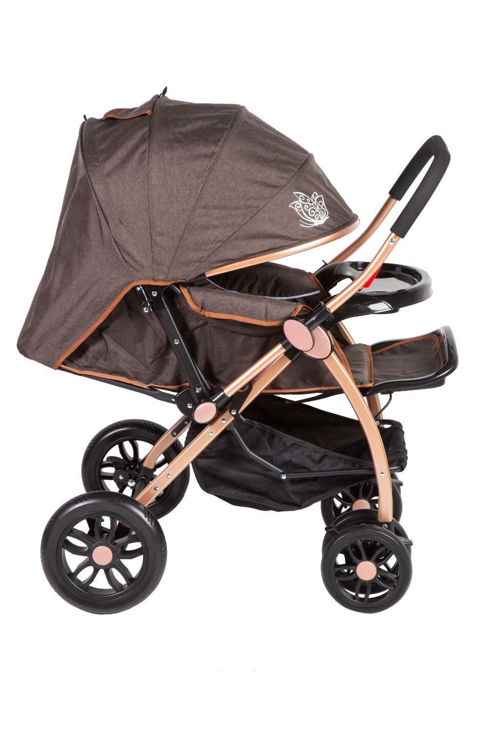 Coche Cuna Con Cambio de Manillar Brown 6009-2