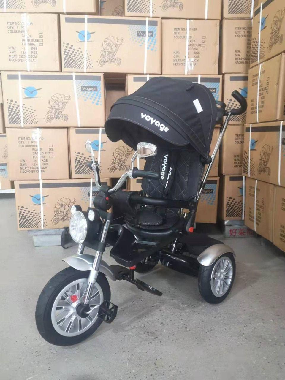 Triciclo multifuncional 360° voyage chopper black -6