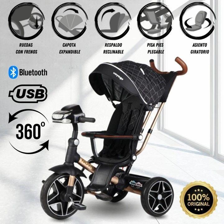 Triciclo Giratorio Nova Black-2