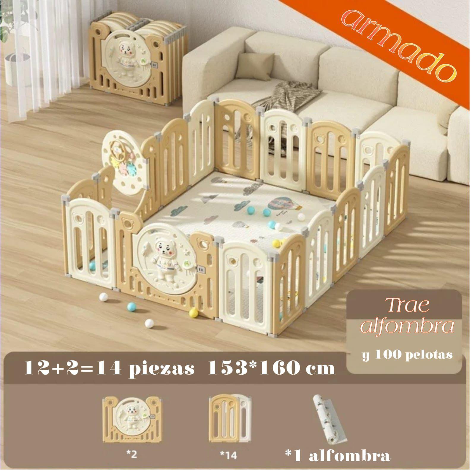 Corral Bear Kaki + Alfombra Antigolpes 154X195cm-1