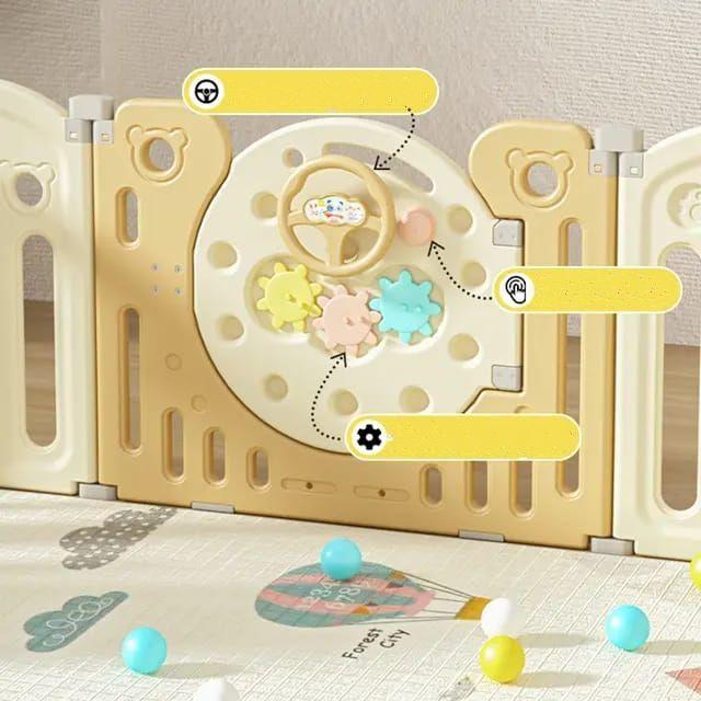 Corral Bear Kaki + Alfombra Antigolpes 154X195cm-2